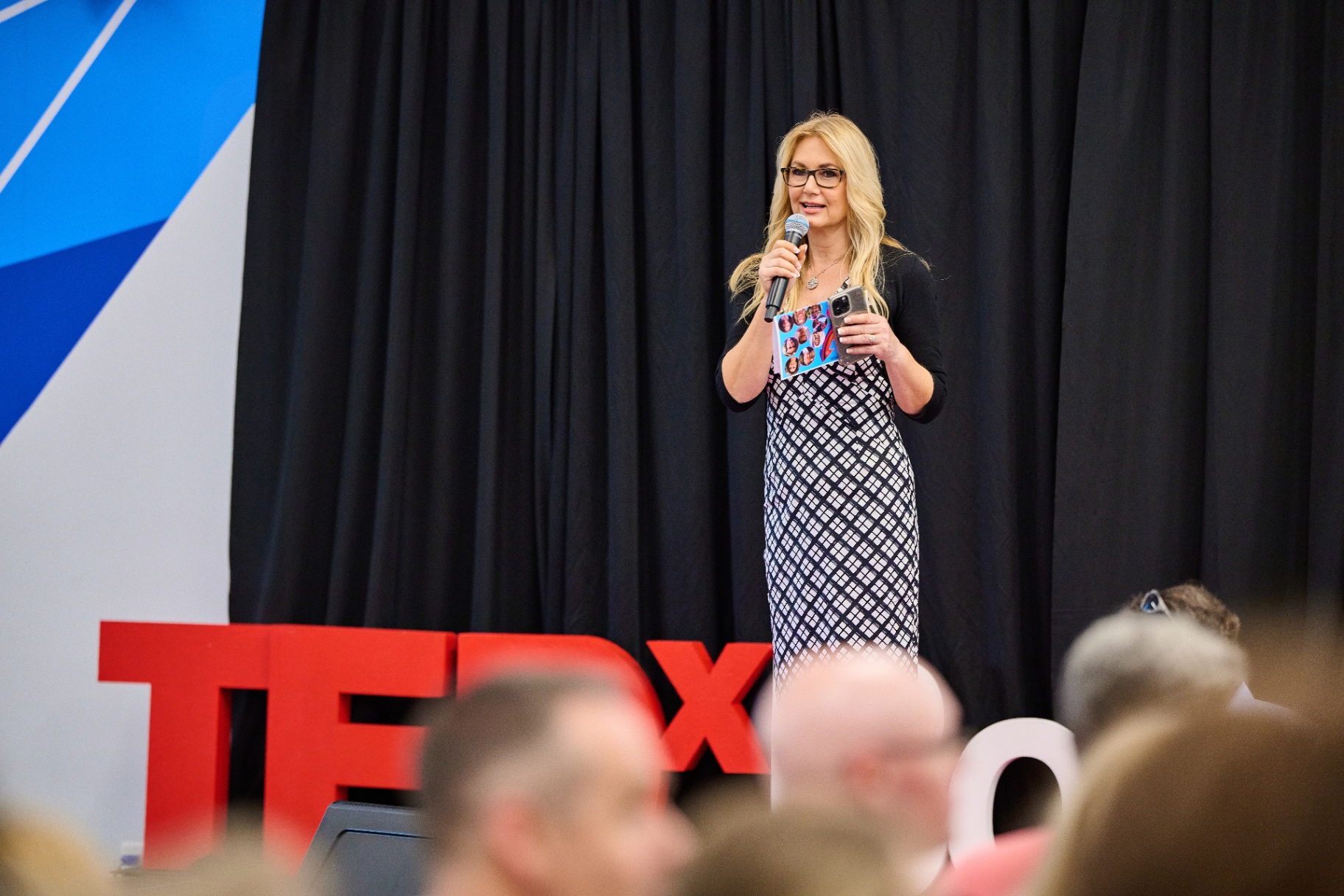 Cindy Metzler on the TEDx Boca Raton stage